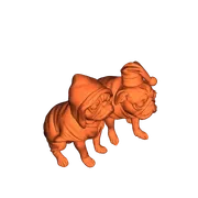 Mô hình chó Pug Giáng sinh (Christmas Pug) đáng yêu để in 3D