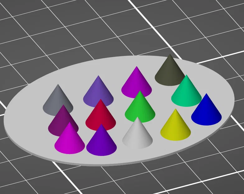 ColorMix Cones: Mô hình nón phối màu cho Prusa MK3S+ và MMU3 - Image 1