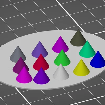 ColorMix Cones: Mô hình nón phối màu cho Prusa MK3S+ và MMU3