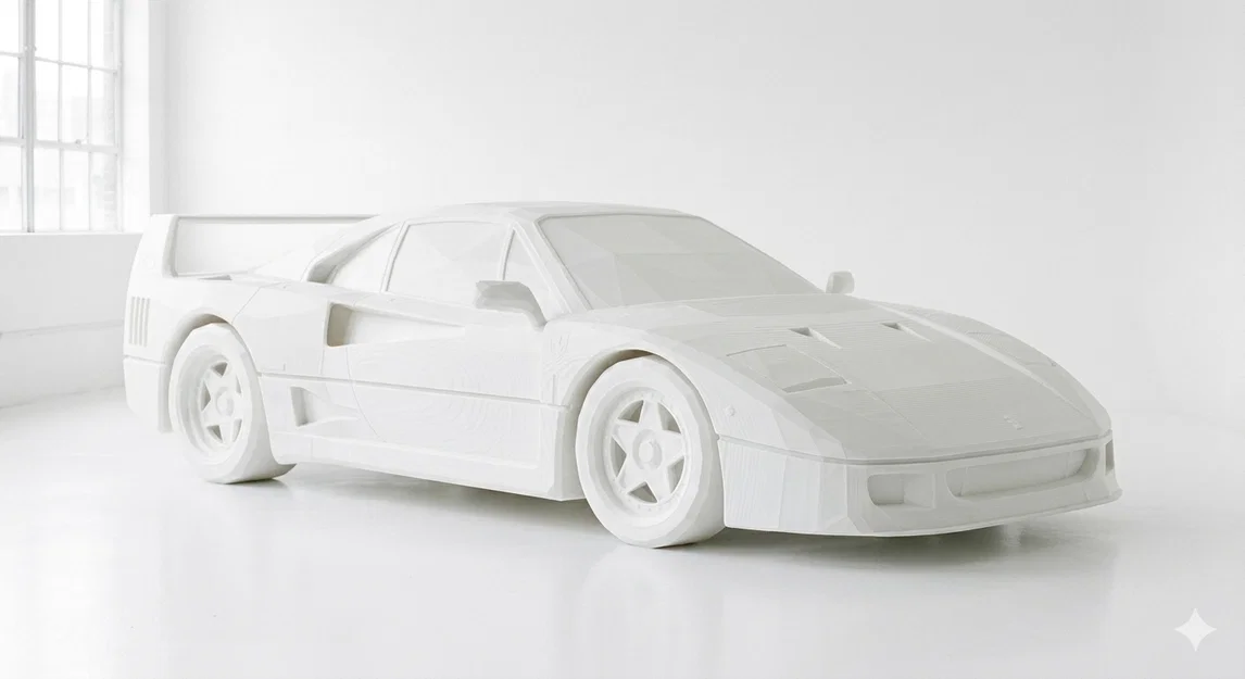 Mô hình siêu xe Ferrari F40 in 3D phong cách độc đáo - Image 2