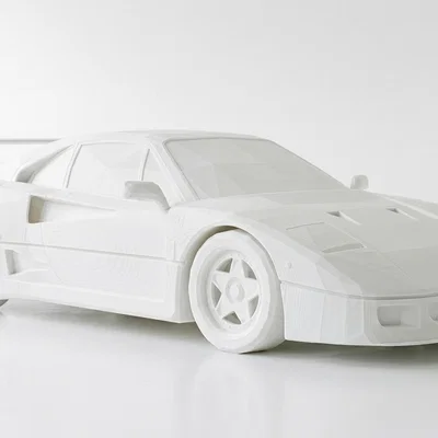 Mô hình siêu xe Ferrari F40 in 3D phong cách độc đáo