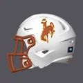 Mũ bảo hiểm bóng bầu dục Wyoming State Cowboys - Không sọc - Thumbnail 2