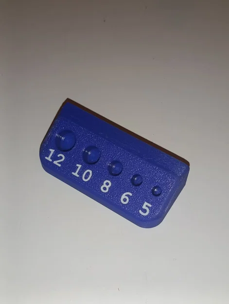 Khay đo ren 5 kích thước M5-M12 (Thread Gauge Rack) in 3D - Image 1