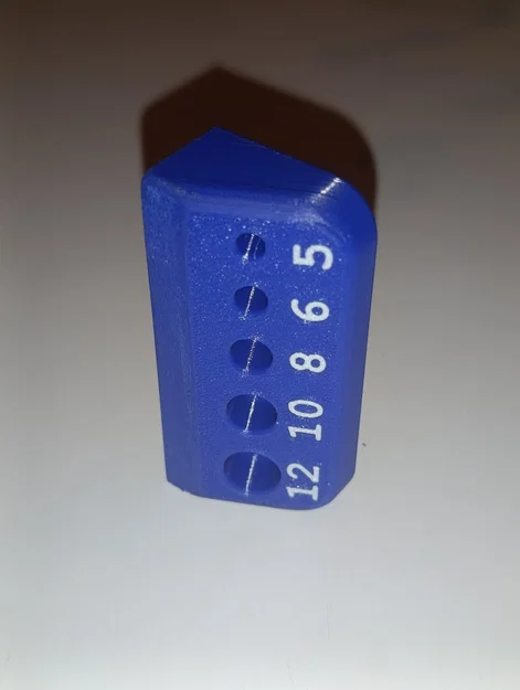 Khay đo ren 5 kích thước M5-M12 (Thread Gauge Rack) in 3D - Image 3