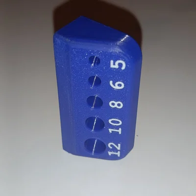 Khay đo ren 5 kích thước M5-M12 (Thread Gauge Rack) in 3D