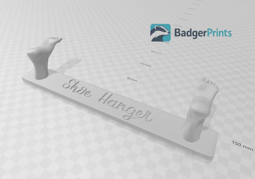 Móc treo giày gắn tường hình bàn chân in 3D độc đáo - Image 1
