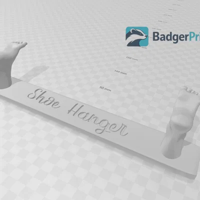 Móc treo giày gắn tường hình bàn chân in 3D độc đáo