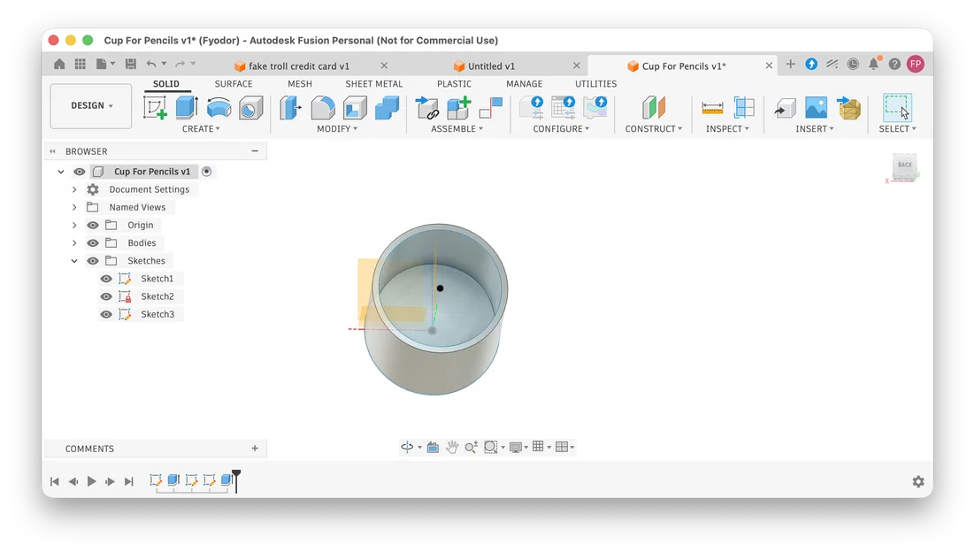 Cốc đựng bút (Cup for Pencils) - Mẫu in 3D để bàn tiện ích - Image 1