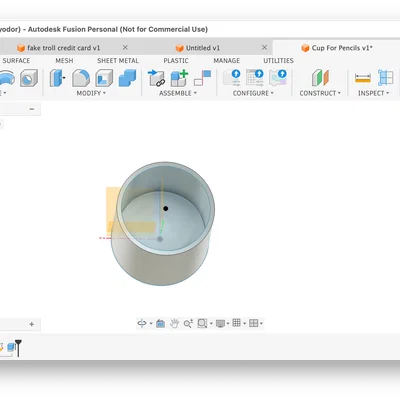 Cốc đựng bút (Cup for Pencils) - Mẫu in 3D để bàn tiện ích