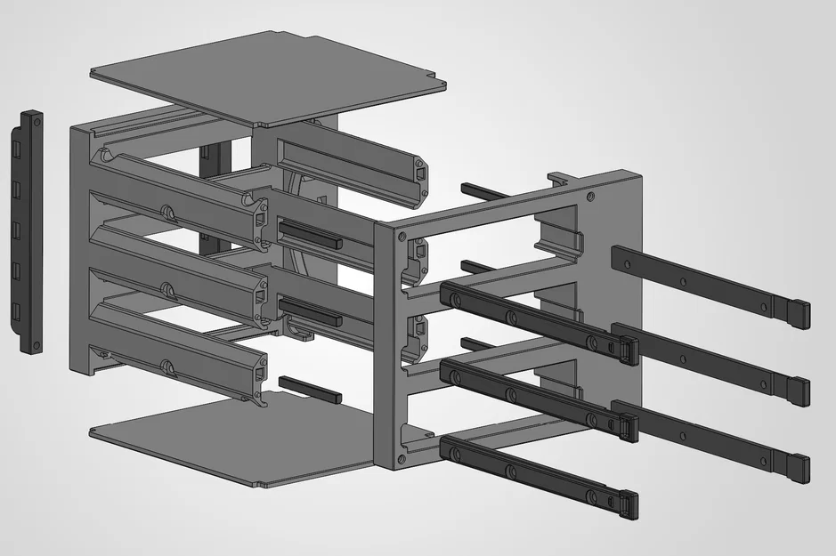 Lồng gắn 3 ổ cứng cho quạt 120mm (phiên bản Infinirail và Universal) - Image 2