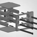 Lồng gắn 3 ổ cứng cho quạt 120mm (phiên bản Infinirail và Universal) - Thumbnail 2