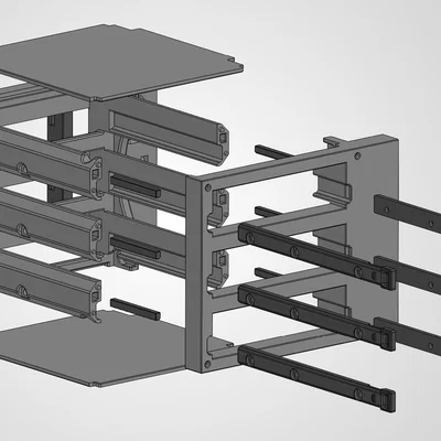 Lồng gắn 3 ổ cứng cho quạt 120mm (phiên bản Infinirail và Universal)