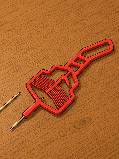 Mô hình súng bắn tăm (toothpick launcher) in 3D giải trí độc đáo - Image 1