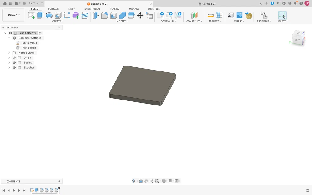 Mẫu giá đỡ ly (cup holder) 3D bền bỉ, dễ in - Image 1