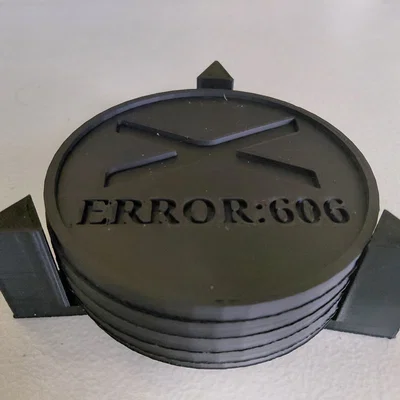 Bộ đế lót ly Murder Drones kèm khay đựng phong cách