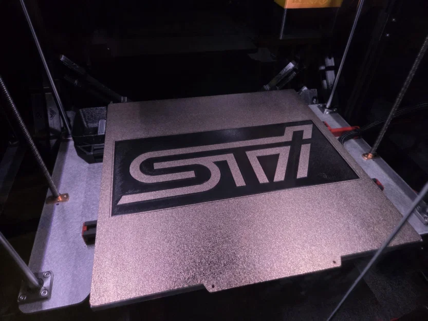 Khuôn phun sơn logo STI cho Intercooler xe Subaru (Stencil) - Image 1