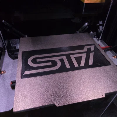 Khuôn phun sơn logo STI cho Intercooler xe Subaru (Stencil)