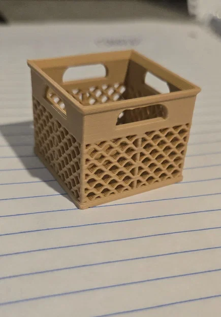 Mô hình giỏ đựng thẻ nhớ Milk Crate dễ in 3D - Image 1
