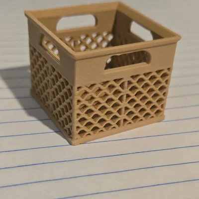 Mô hình giỏ đựng thẻ nhớ Milk Crate dễ in 3D