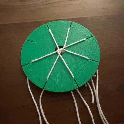 Bàn dệt vòng tay tình bạn Kumihimo (8 khe, cho trẻ em)