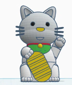 Mô hình Mèo Thần Tài Lucky Cat Statue - Vật phẩm trang trí may mắn - Image 3