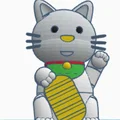 Mô hình Mèo Thần Tài Lucky Cat Statue - Vật phẩm trang trí may mắn - Thumbnail 3
