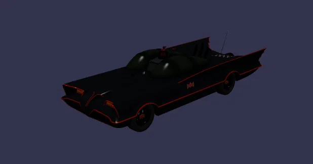 Mô hình xe Batmobile Classic TV Series - File STL in 3D chất lượng - Image 1