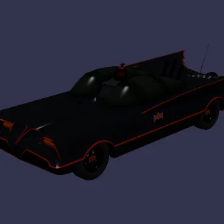 Mô hình xe Batmobile Classic TV Series - File STL in 3D chất lượng
