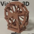 Mô hình guồng nước quay tay (Waterwheel) - Dự án in 3D cực thú vị - Thumbnail 1