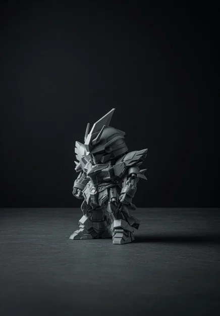 Mô hình Mini Sinanju Gundam 3D - Thiết kế Chibi cực chất - Image 1