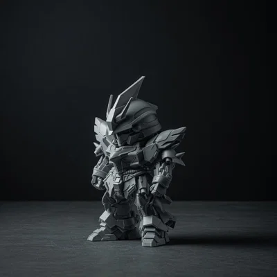 Mô hình Mini Sinanju Gundam 3D - Thiết kế Chibi cực chất