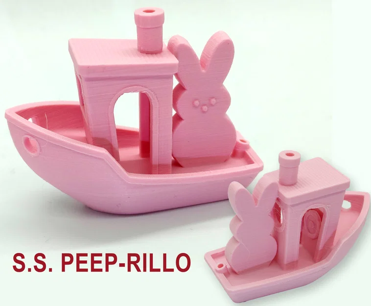 Mô hình tàu S.S. Peep-rillo: Bản remix 3D Benchy độc đáo - Image 1