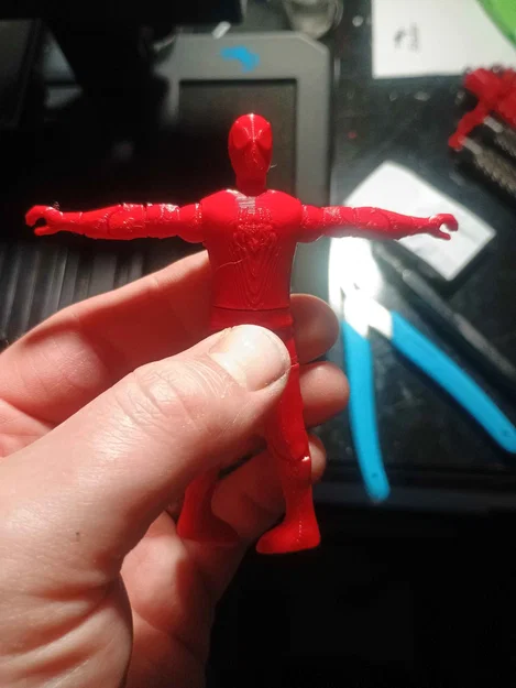 Mô hình Spider-Man hành động - In tại chỗ (Print In Place) - Có khớp cử động - Image 6