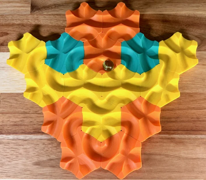Gạch Lục Giác Nam Châm HexTangle Cho Đường Ray Bi - Image 1
