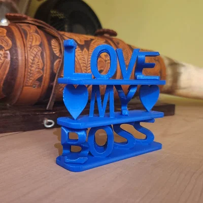 Ambigram Đỉnh Cao Cho Văn Phòng: Love My Boss