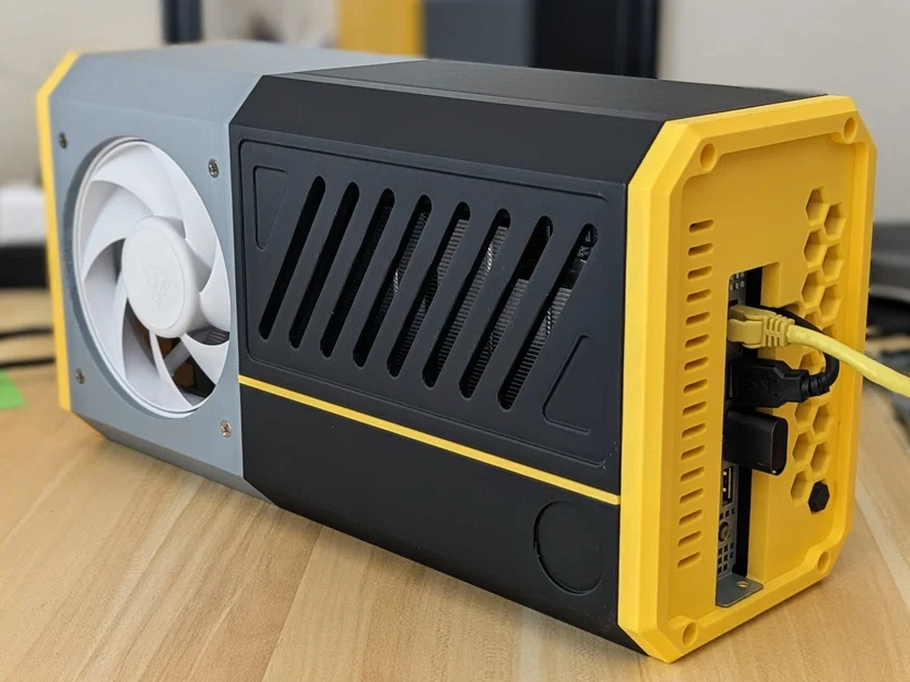 Case phong cách công nghiệp cho AMD BC-250 (Hỗ trợ FlexATX, giữ tản nhiệt gốc) - Image 1