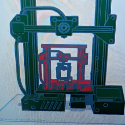 Mô hình máy in 3D in máy in 3D lồng nhau cực chất