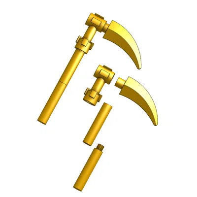 Mô hình 3D Lưỡi hái Scythe of Quakes Ninjago (Cole's Scythe)