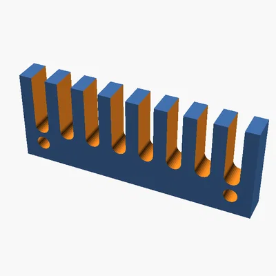 Cable Comb — Lược giữ dây cáp bàn làm việc (Có thể tùy chỉnh kích thước)