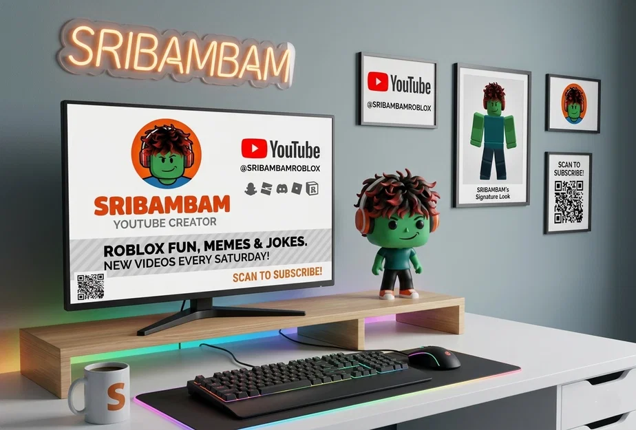 Mô hình nhân vật Sribambam (Cupi) - Phụ kiện trang trí bàn máy tính - Image 2