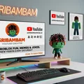 Mô hình nhân vật Sribambam (Cupi) - Phụ kiện trang trí bàn máy tính - Thumbnail 2