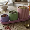 Bộ hũ đựng gia vị đa năng kèm khay (Jars for various) in 3D - Thumbnail 1