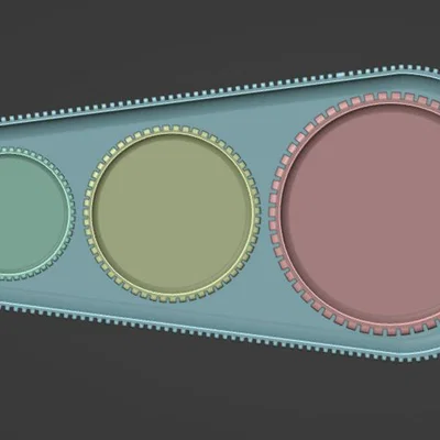 Bộ hũ đựng gia vị đa năng kèm khay (Jars for various) in 3D