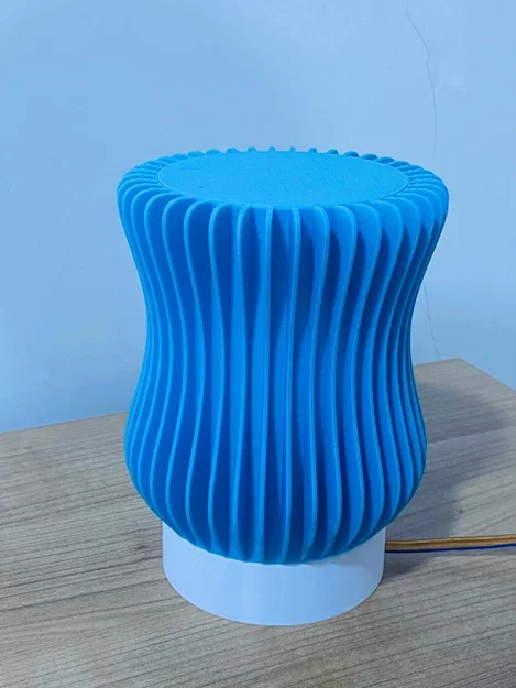 Ripple Lamp: Đèn ngủ 3D in 3D với thiết kế gợn sóng hiện đại - Image 3