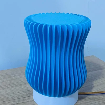 Ripple Lamp: Đèn ngủ 3D in 3D với thiết kế gợn sóng hiện đại