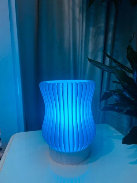 Ripple Lamp: Đèn ngủ 3D in 3D với thiết kế gợn sóng hiện đại - Image 6
