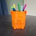 Happy Fox Desk Buddy - Ống cắm bút hình cáo nhỏ đáng yêu - Thumbnail 1