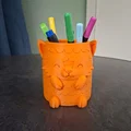 Happy Fox Desk Buddy - Ống cắm bút hình cáo nhỏ đáng yêu - Thumbnail 2
