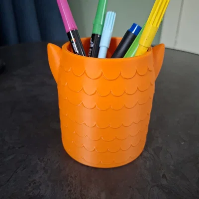 Happy Fox Desk Buddy - Ống cắm bút hình cáo nhỏ đáng yêu