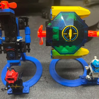 Đế Trưng Bày Mô Hình và Minifig Dạng Nghiêng Cho Gạch Lắp Ráp